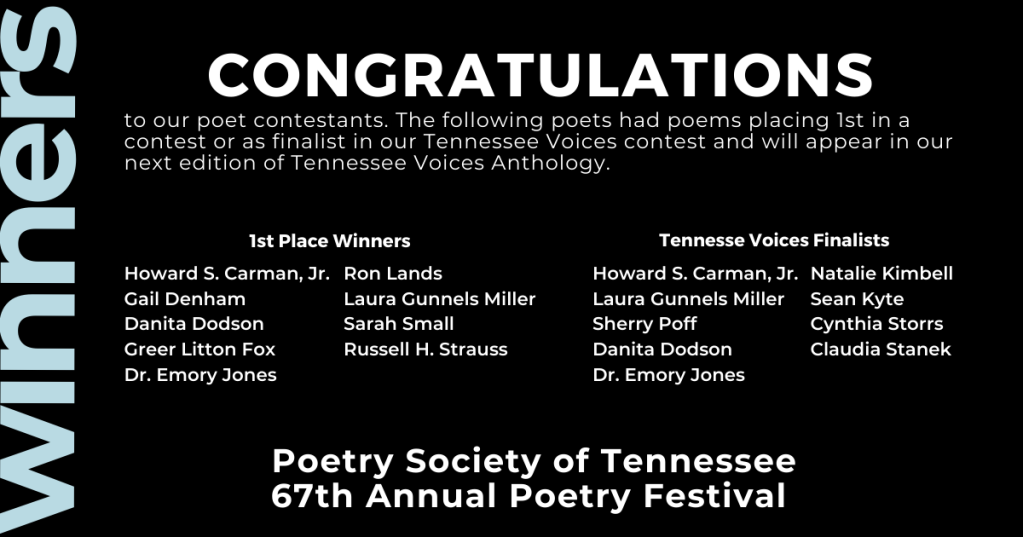 List of contest winners and Tennessee Voices finalists.